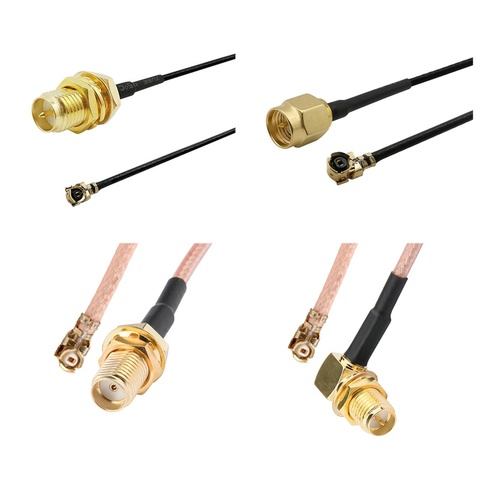 JXRF 2PCS SMA Connector Cable Female to uFL/u.FL/IPX/IPEX UFL to SMA Female RG178 1.13 Antenna RF Cable Assembly ► Photo 1/6