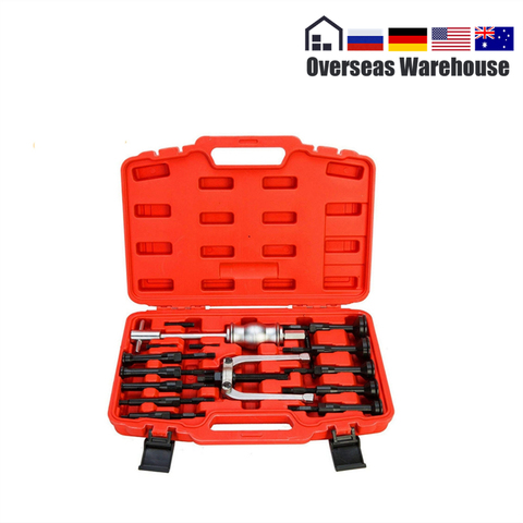 16PCS Car Bearing Separator Bearing Puller Converter Removal Inner Holes Tool Kit Auto Repair Blind Shells Pilot Bush Bearings ► Photo 1/6