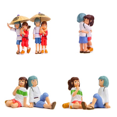 mini figurine Totoro Spirited Away DIY Creative Hug Chihiro Toy My Neighbor Totoro Action Figures Doll Juguete Birthday Gift ► Photo 1/6