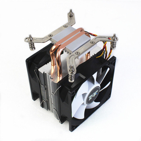 Cpu Heatsink Fan RGB 2 Heatpipe 3/4Pin With Pwm 90mm For Intel X79 X99 LGA 2011 And LGA 2011-V3 Xeon E3 E5 Cooler ► Photo 1/6