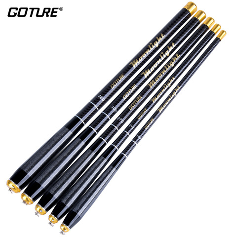 Goture Telescopic Fishing Rod Carbon Fiber 1.8m 2.1m 2.7m 3.0m 3.6m Portable Carp Fishing Rod 8:2 Power Ultralight Feeder Rod ► Photo 1/6