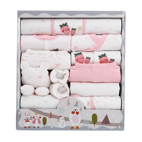 Unisex Baby Sets 18PCS Newborn Cotton Baby Girl Clothes Autumn Full Sleeve Baby Boy Clothes Winter Print Roupas de bebe ► Photo 1/6