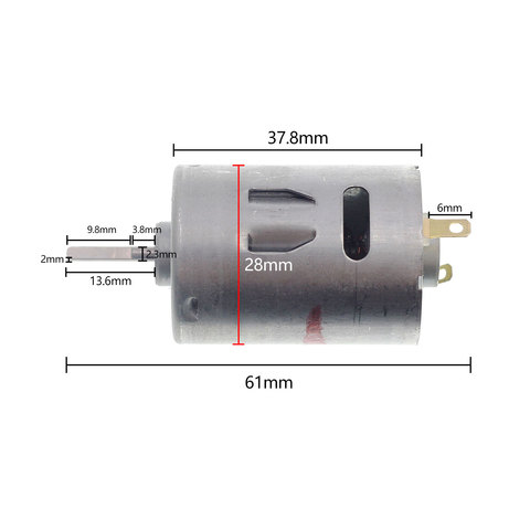 D shaft Motor RS-380 SH, power tool motor, DIY model high speed motor for mabuchi ► Photo 1/6