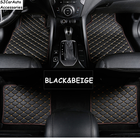 SJ Universal car floor mats leather for Toyota  ALL Models rav4 camry CHR Prado corolla auris prius fortuner yaris land cruiser ► Photo 1/5