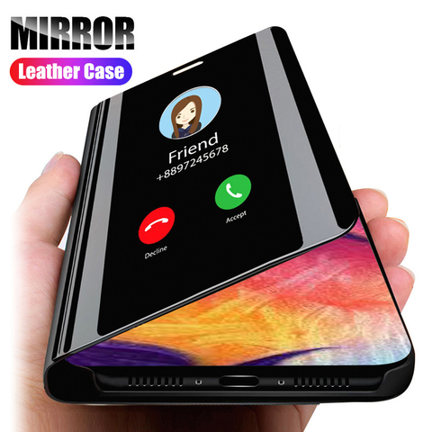 Smart View Mirror Cover For Huawei Honor 9A 9C 9S 8A 8C 8S 8X 10i 10 20 20S P30 Pro P40 Lite E Y7P Y6P Y5P Y7 Y6 Y5 2022 Case ► Photo 1/6