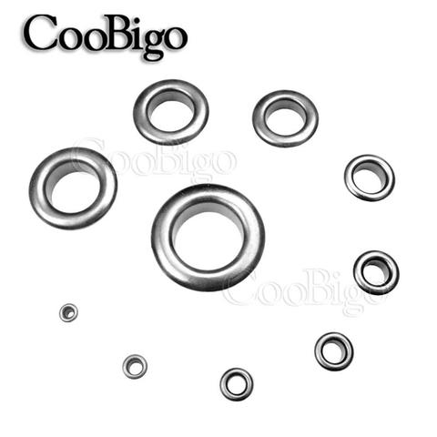 50sets Metal Black Nickel Eyelets with Grommet for Leathercraft Shoe Belt DIY Scrapbooking Cap Bag Tag Clothes Accessories ► Photo 1/5