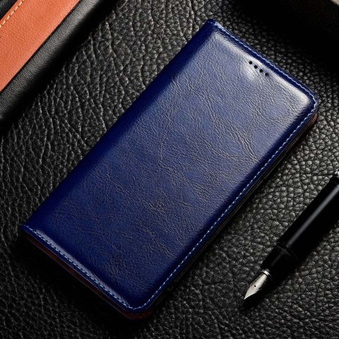 Magnet Natural Genuine Leather Skin Flip Wallet Book Phone Case Cover On For Huawei Honor 9X Premium Honor9X 9 X STK-LX1 Global ► Photo 1/6