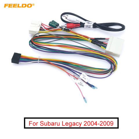 FEELDO Car 16pin Audio Wiring Harness For Subaru Legacy 04-09 Aftermarket Stereo Installation Wire Adapter ► Photo 1/5