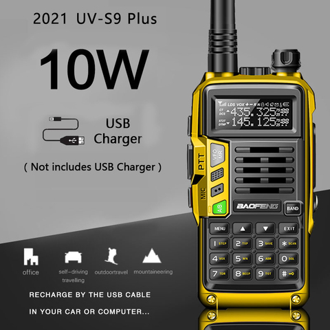 2022 BaoFeng UV-S9 Plus Powerful Walkie Talkie CB Radio Transceiver 8W/10W 10km Long Range up of uv-5r Portable Radio Hunt  City ► Photo 1/6