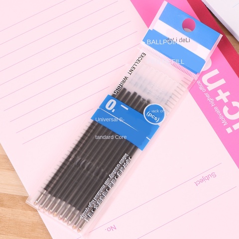 Deli Stationery 6959 Click Refill for Ball-Point Pen 0.7 Refills Supporting 6505 6546 Ballpoint Pen Pack of 10/Bag ► Photo 1/5