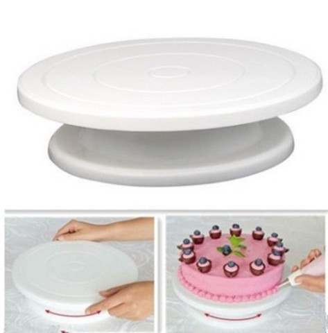 Plastic Cake Plate Turntable Rotating Anti-skid Round Cake Stand Cake Decorating Rotary Table Kitchen DIY Pan Baking Tool ► Photo 1/6