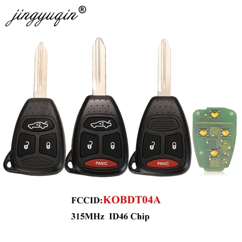 4 Button Folding Flip Remote Key Fit for Dodge Chrysler Jeep 315Mhz ID46 Chip