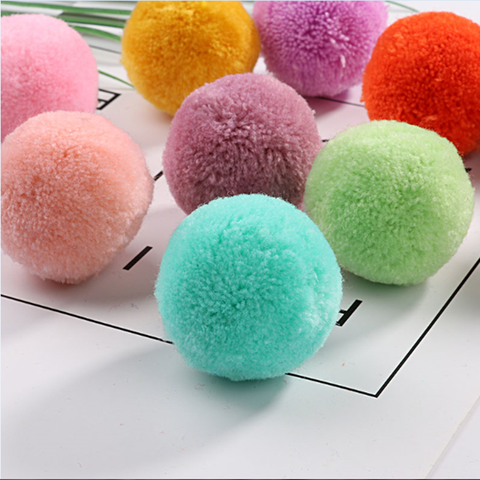 50mm Pom piel  Soft Pompones Fluffy Plush Crafts DIY Pom Poms Ball Furball Home Decor Dress Jewelry Scarf Sewing accessories ► Photo 1/5