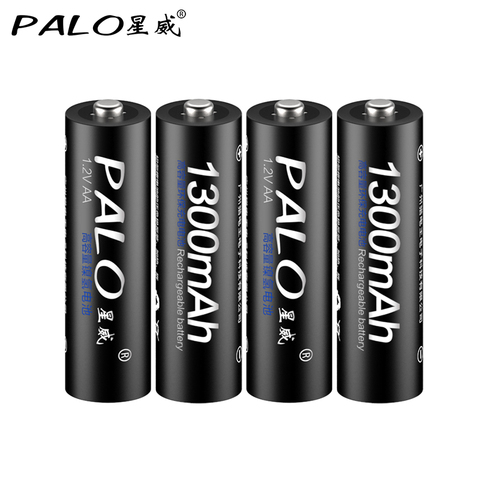 4Pcs/lots Rechargeable Battery AA 2A battery aa1300mAh 1.2v NIMH Pre-charged Bateria Rechargeable Baterias Batteries For Camera ► Photo 1/6
