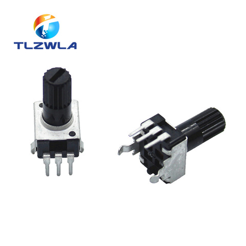 10Pcs Rv09 Vertical 12.5mm Shaft 1k 2k 5k 10k 20k 50k 100k 0932 Adjustable Resistor 9 Type 3pin Seal Potentiometer ► Photo 1/3