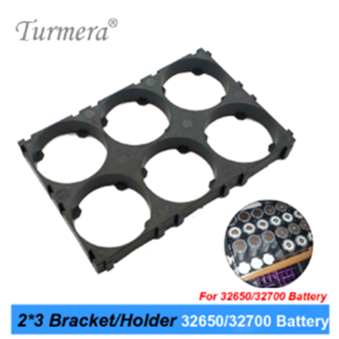 Turmera 32650 32700 2*3 Battery Holder Bracket Cell Safety Anti Vibration Plastic Brackets For 32650 32700 Battery Pack Use oct1 ► Photo 1/4