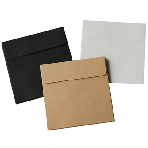 10PCS/LOT 10*10cm Kraft Square Mini Blank Envelopes for Membership Card / Small Greeting Card / Storage Paper Envelopes ► Photo 1/1