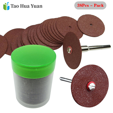 38Pcs Cutting Disc Circular Saw Blade Grinding Wheel Dremel Rotary Tool Abrasive Sanding Disc Tools 2xConnecting Rod Tool Set AA ► Photo 1/6