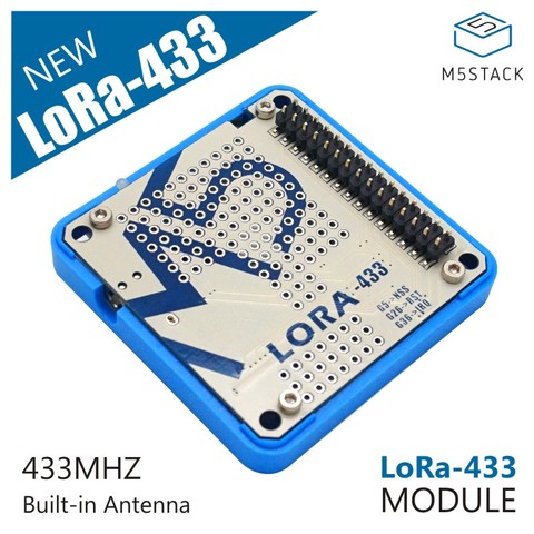 M5Stack Official Stock Offer! LoRa Module for ESP32 DIY Development Kit Wireless 433MHz Built-in Antenna IOT Development Board ► Photo 1/2