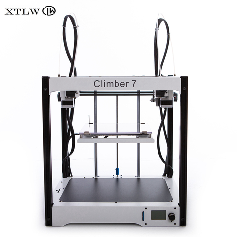 Newest Dual Extruder 3D printer Independent Dual Extruder  Large size  Sheet Metal frame High Quality Precision DIY kit LCD ► Photo 1/1