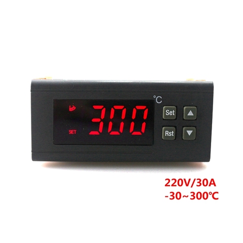 Digital Thermostat Regulator AC 220V 30A Temperature controller -30~300 Degree with NTC Sensor ► Photo 1/6