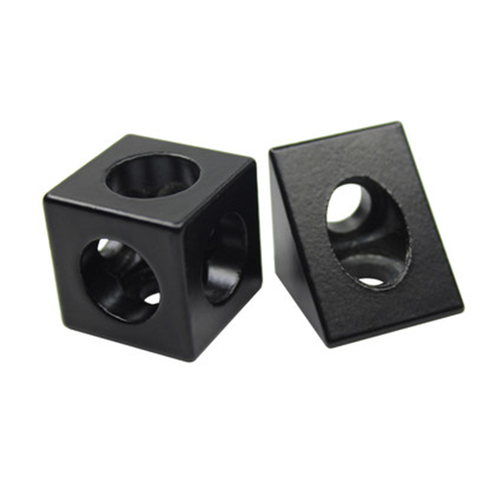 4pcs/lot 2022 Aluminum Block Cube Prism Connector Wheel Regulator Corner V-slot Three Way Connector 90 degree Angle ► Photo 1/6