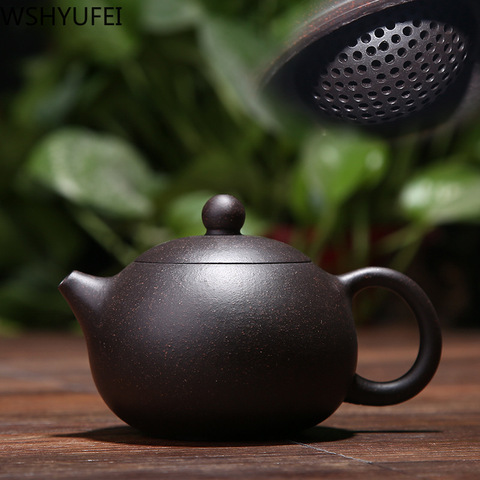 Authentic Yixing tea pot purple clay xi shi pot handmade ore beauty kettle suit chinese puer black tea set Customized gift 150ml ► Photo 1/6