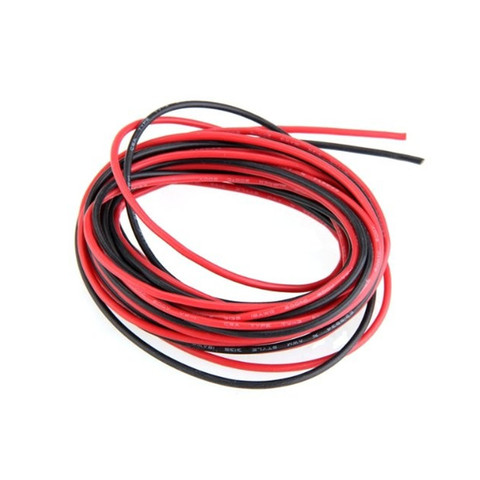 Hot sell 2x 3M 18 Gauge AWG 18# Silicone Rubber Wire Flexible Cable Red and Black color ► Photo 1/4