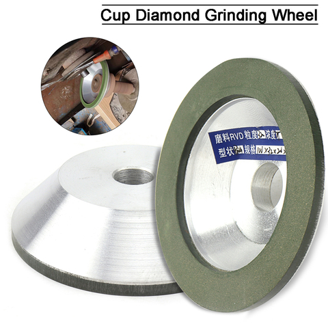 75/100/125mm Diamond Grinding Wheel Cup, Grinding Circles for Tungsten Steel Milling Cutter Tool Sharpener Grinder Accessories ► Photo 1/6