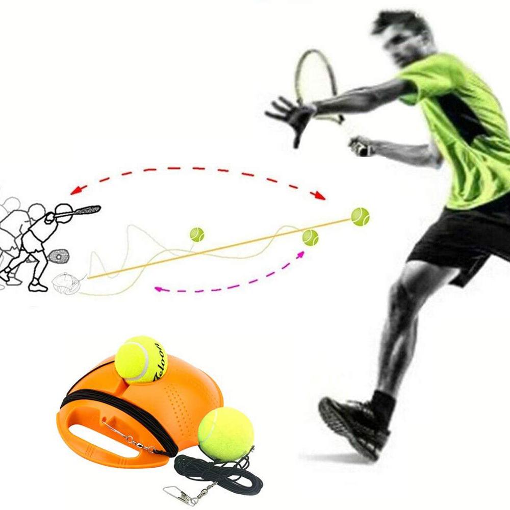 Self-study Tennis Trainer Rebound Ball Baseboard Sport Sparring Device Blue 