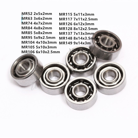 5pcs MR Series MR52 MR63 MR84 MR105 To MR149 Miniature Model Bearing Open Type Deep Groove Ball Bearings ► Photo 1/2