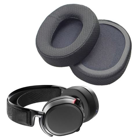 Sheepskin Leather Earpads Splicing Mesh Cloth Ear Cushion Cover for SteelSeries Arctis 3 5 7 Pro Headphones 1Pair Replacement ► Photo 1/6
