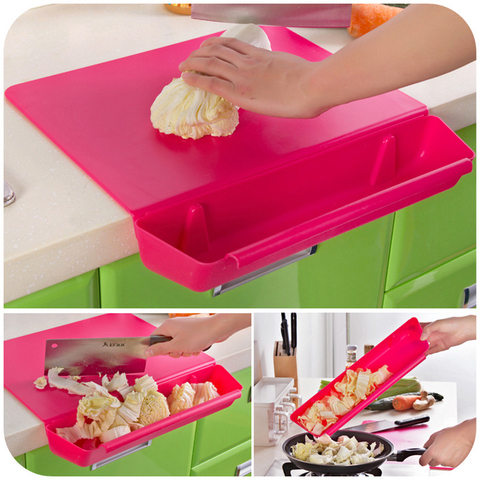 2 in1 Creative Chopping Board Frosted Kitchen Cutting Board with Slot Cutting Vegetable Meat Tools Kitchen Stuff Accessories ► Photo 1/6