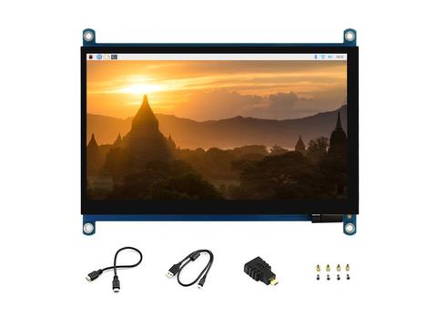 Waveshare 7inch QLED Quantum Dot Display, Capacitive Touch, 1024*600, G+G Toughened Glass Panel, Various Systems Support ► Photo 1/5