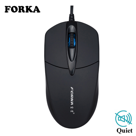 FORKA USB Wired Computer Mouse Silent Click LED Optical Mouse Gamer PC Laptop Notebook Computer Mouse Mice for Office Home Use ► Photo 1/6
