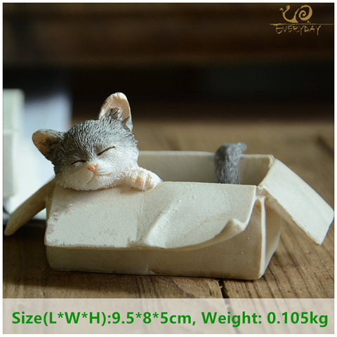 Everyday Collection easter kawaii cat home decoration accessories animal figurines maneki neko sculpture miniature fairy garden ► Photo 1/6