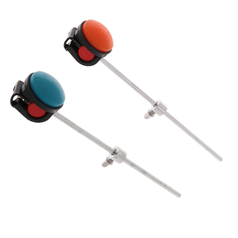 Practical 2Pcs Metal Bass Drum Beaters Silicone Hammer Head for Drummer Percussion Parts ► Photo 1/6
