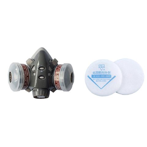 Half Face Respirator Gas Mask Filter Dust Protective Facepiece Mask For Painting Spray Pesticide Chemical Smoke No Goggles ► Photo 1/6