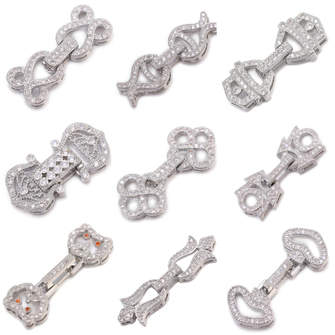 Juya DIY Copper Connector Fastener Clasps Accessories For Women Natural Stones Pearls Bracelet Necklace Making Material Supplies ► Photo 1/6