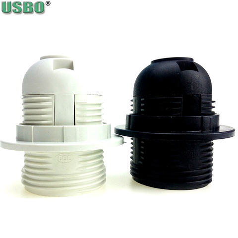 Wholesale 4A 250V CE E26 E27 card type full tooth Plastic lamp head Cassette Screw LED Light Fixture Lampholder Socket ► Photo 1/6