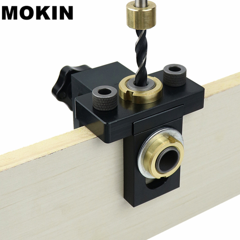Doweling Jig Pocket Hole Jig Kit Wood Vertical Drilling Detachable Locator For Furniture Connecting Hole Puncher Carpentry Tools ► Photo 1/6