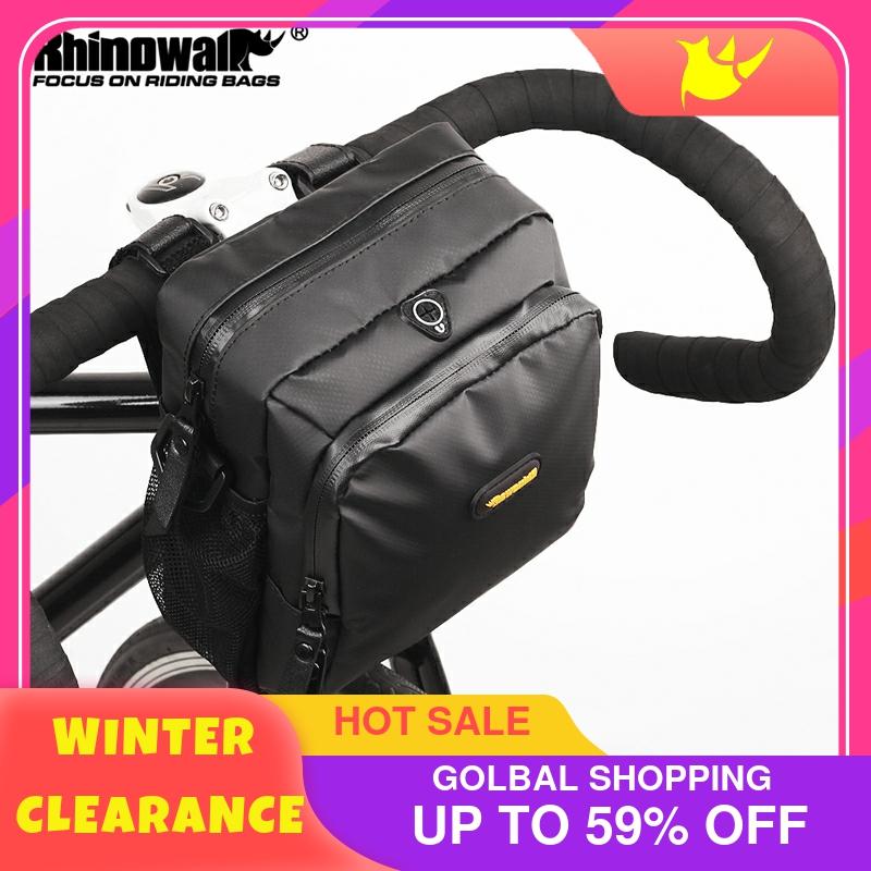 Rhinowalk New Bicycle Bag Front Frame Tube Folding Waterproof MTB Bike Bike phone cycling bag bike accessories Electric Bike Bag ► Photo 1/6