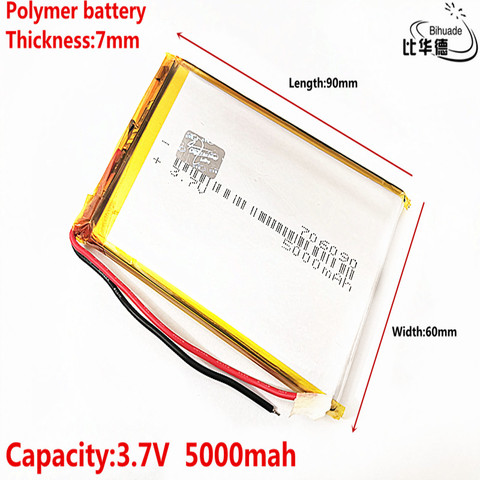 Good Qulity Liter energy battery 3.7 v li- ion 706090 5000mAh battery FOR poewr Tablet PC Portable ► Photo 1/1