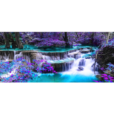 5D DIY Diamond Painting Waterfall Scenic Full Round Rhinestone Diamond Embroidery Landscape Cross Stitch Mosaic Home Decoration ► Photo 1/6