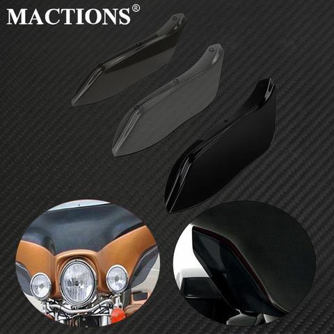 Motorcycle Side Wing Windshield Air Batwing Deflector Plastic Fairing For Harley Touring Road King Electra Street Glide 96-13 ► Photo 1/6