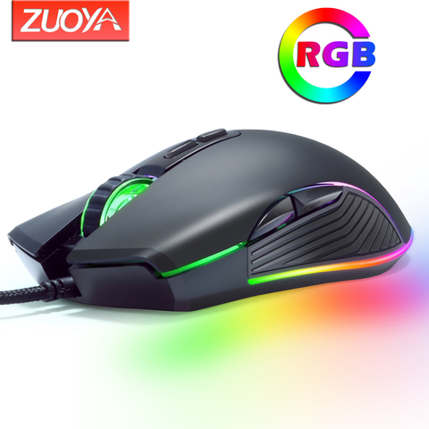 Original Wired RGB Gaming Mouse Optical Gamer Mice Adjustable DPI With Backlight For Laptop Computer PC Professional Game ► Photo 1/6
