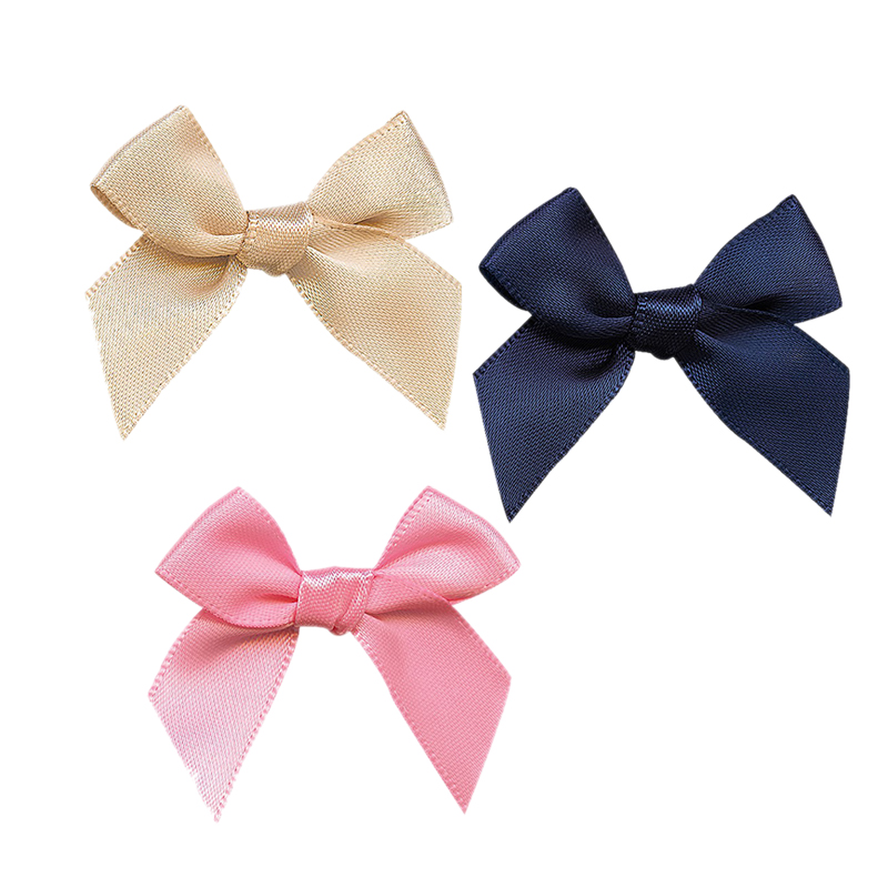 WHITE BOWS SET OF 10 WITH ROSES 
