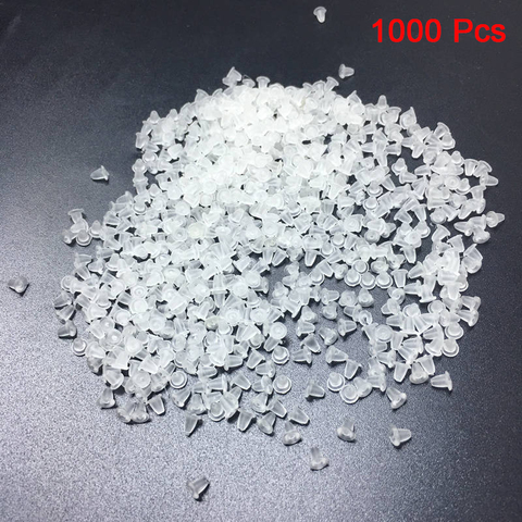 1000pcs WHOLESALE Earring Backs Rubber Earring Backs Clear Rubber