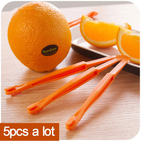 5pcs/vanzlife Kitchen gadgets creative long section Manual orange peeler orange juice compact and practical helper ► Photo 1/6