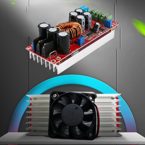 1200W 20A DC Converter Boost Car Step-up Power Supply Module 8-60V to 12-83V L ► Photo 1/6